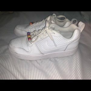 white air forces with beads
